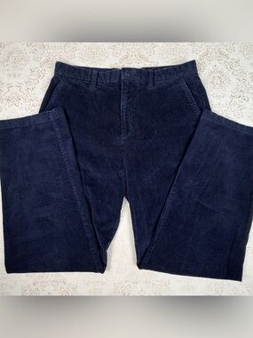 GAP Men's Dark Navy Corduroy Pants, 33